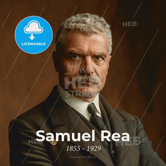 Samuel Rea, 1855 - 1929, American railway executive - A Man In A Suit Print Template