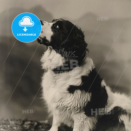 Seaman, 1803 - 1806, Newfoundland dog - A Dog Looking Up To The Sky