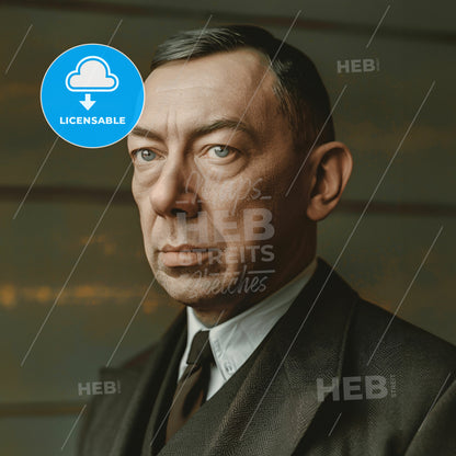 Sergei Rachmaninoff, 1873 - 1943, Russian composer and pianist - A Man In A Suit