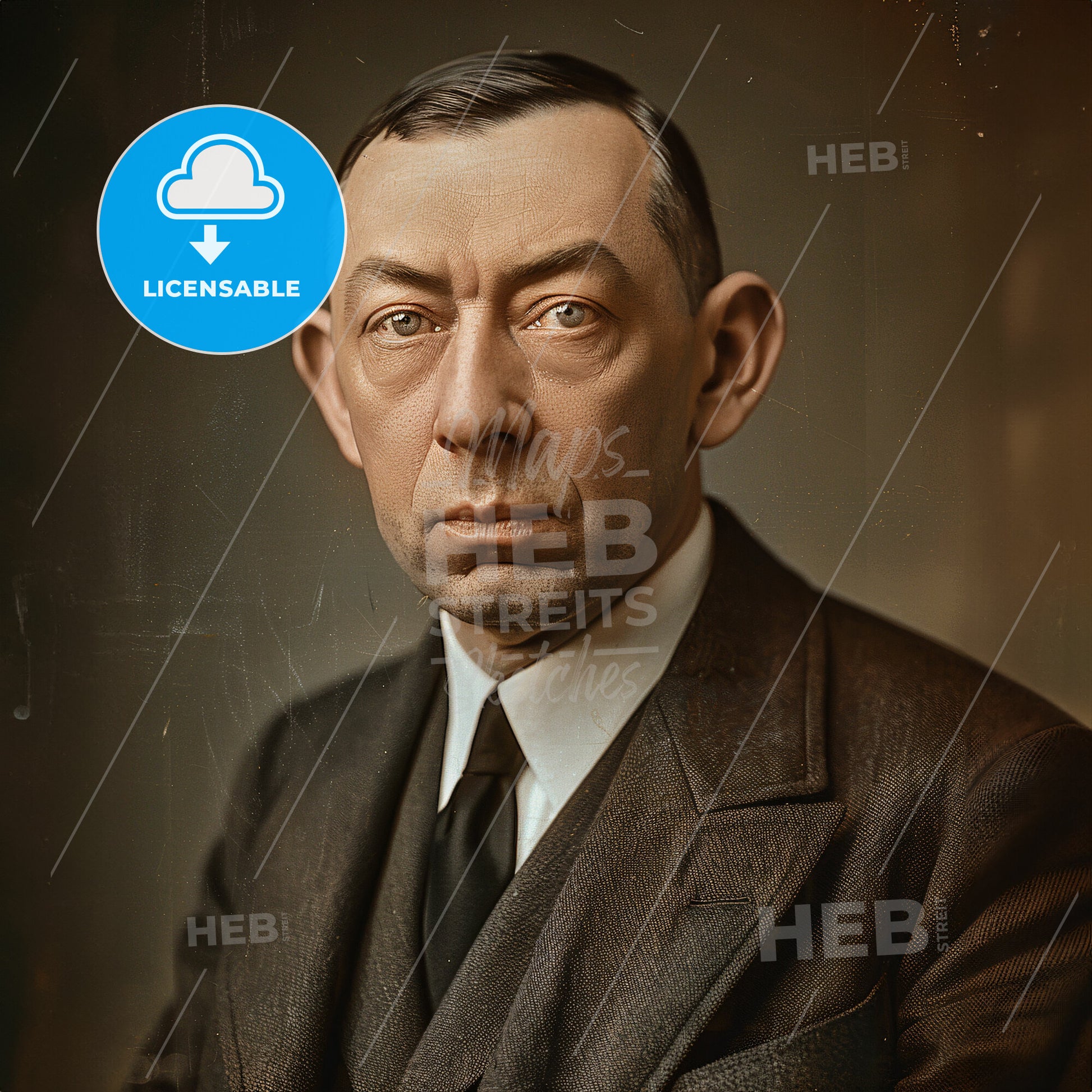 Sergei Rachmaninoff, 1873 - 1943, Russian composer and pianist - A Man In A Suit