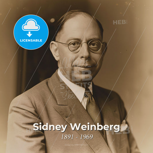 Sidney Weinberg, 1891 - 1969, American investment banker - A Man In A Suit And Tie Print Template
