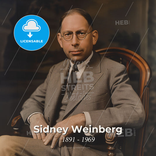 Sidney Weinberg, 1891 - 1969, American investment banker - A Man In A Suit And Tie Sitting In A Chair Print Template