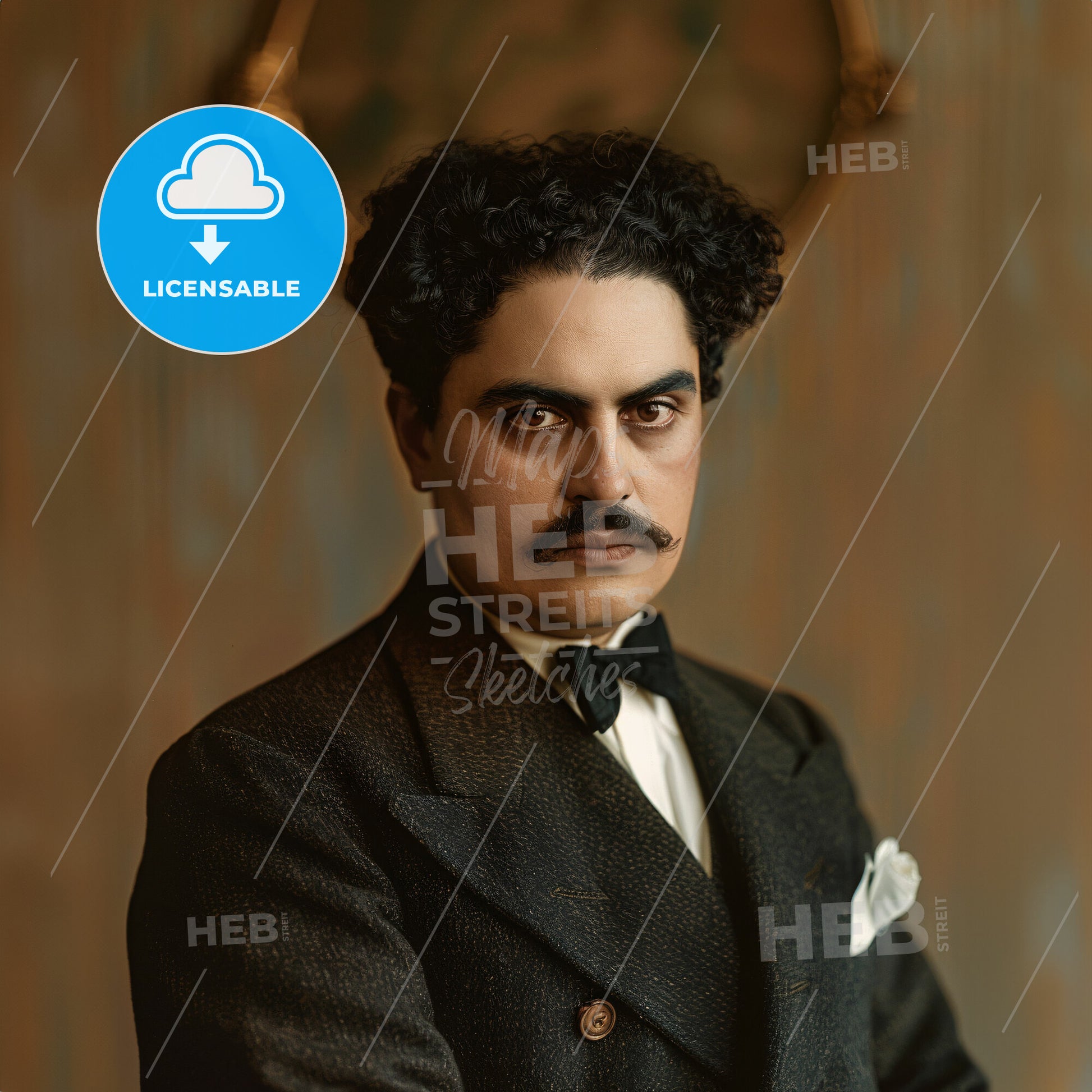 Silvestre Revueltas, 1899 - 1940, Mexican composer - A Man With A Mustache And A Suit