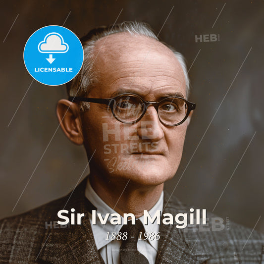 Sir Ivan Magill, 1888 - 1986, British anesthesiologist - A Man Wearing Glasses And A Suit Print Template