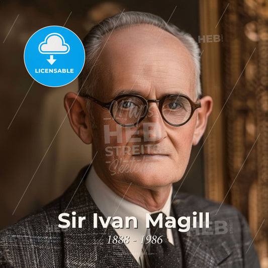 Sir Ivan Magill, 1888 - 1986, British anesthesiologist - A Man Wearing Glasses And A Suit Print Template