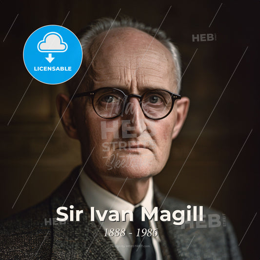 Sir Ivan Magill, 1888 - 1986, British anesthesiologist - A Man Wearing Glasses And A Suit Print Template