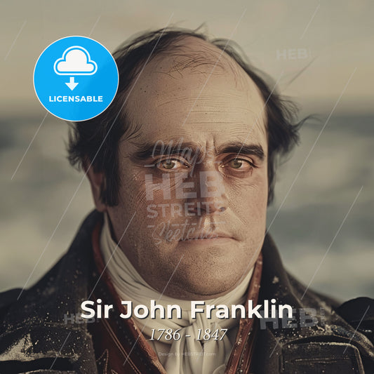 Sir John Franklin, 1786 - 1847, British explorer - A Man With A Bald Head Print Template