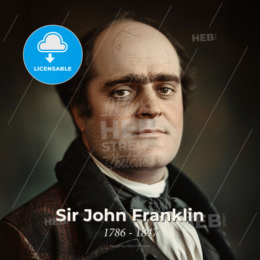 Sir John Franklin, 1786 - 1847, British explorer - A Man In A Suit Print Template