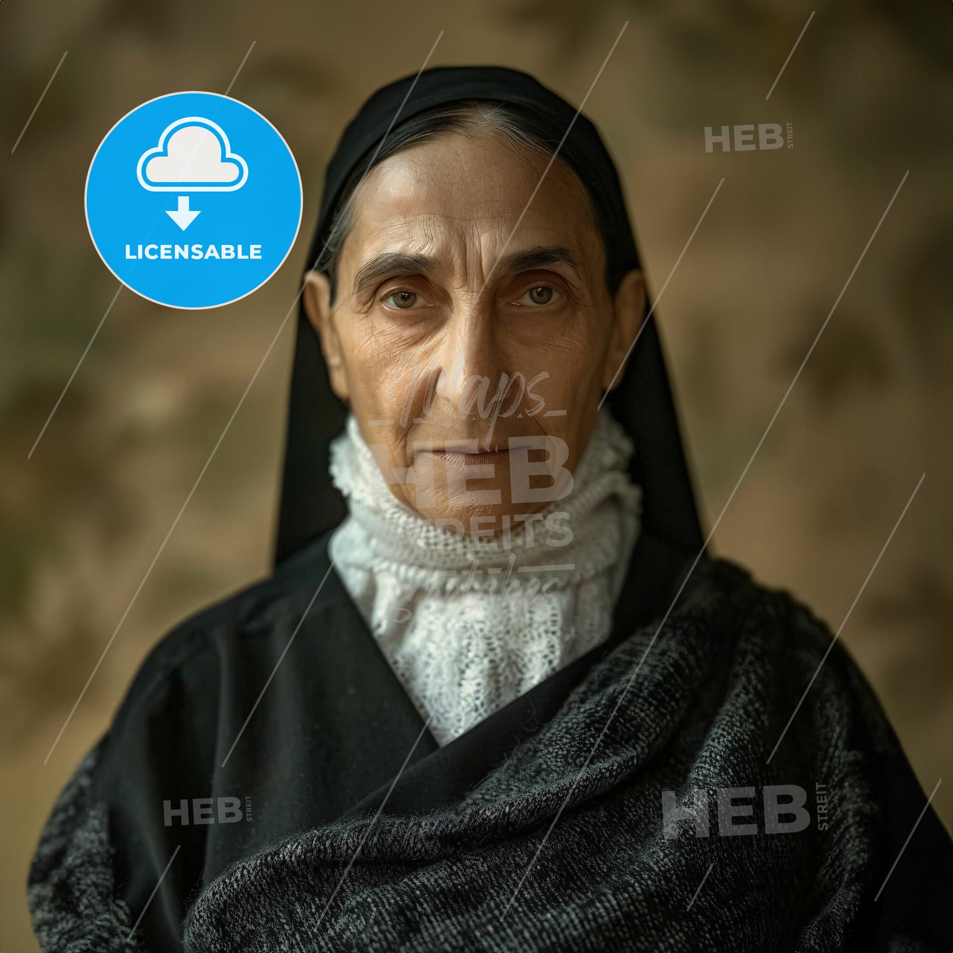 St. Maria Faustina Kowalska, 1905 - 1938, Polish nun - A Woman In A Black Robe