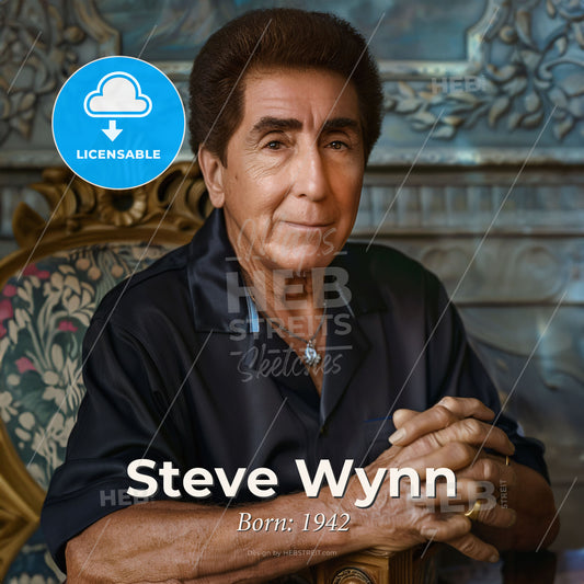 Steve Wynn, Born: 1942, American hotelier - A Man Sitting In A Chair Print Template