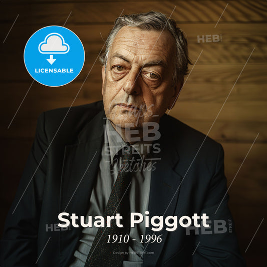 Stuart Piggott, 1910 - 1996, British archaeologist - A Man In A Suit And Tie Print Template