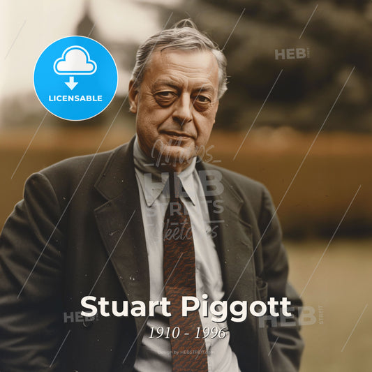 Stuart Piggott, 1910 - 1996, British archaeologist - A Man In A Suit And Tie Print Template