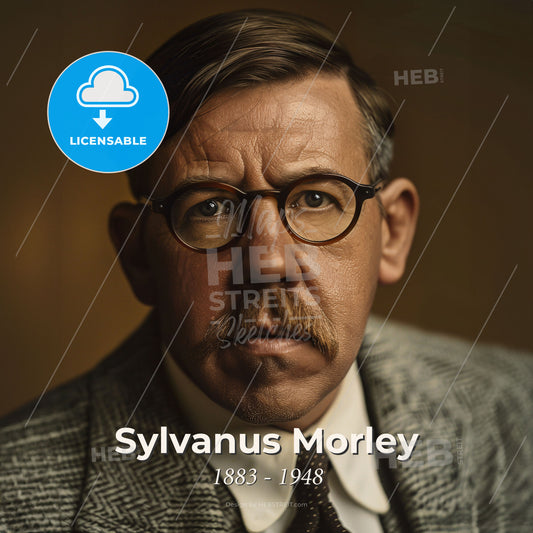 Sylvanus Morley, 1883 - 1948, American archaeologist - A Man In A Suit And Tie Print Template