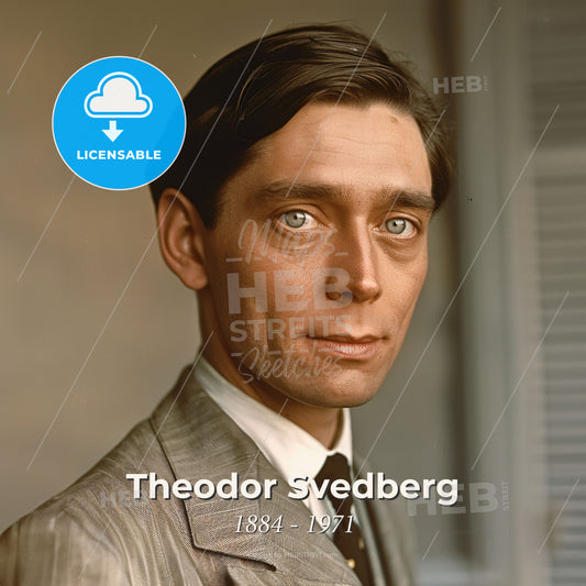 Theodor Svedberg, 1884 - 1971, Swedish chemist - A Man In A Suit And Tie Print Template