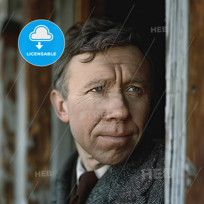 Vilhjalmur Stefansson, 1879 - 1962, Canadian-American explorer - A Man In A Suit Looking Out A Window