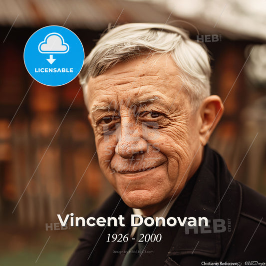 Vincent Donovan, 1926 - 2000, American missionary - A Man In A Suit Print Template