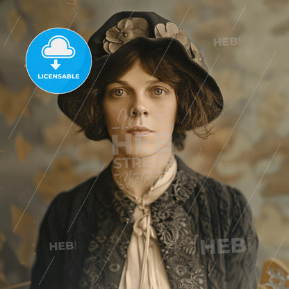 Vivienne Haigh-Wood Eliot, 1888 - 1947, British literary figure - A Woman In A Hat