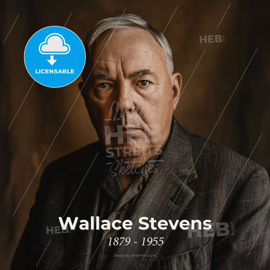 Wallace Stevens, 1879 - 1955, American poet - A Man In A Suit Print Template