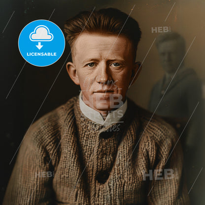 Werner Heisenberg, 1901 - 1976, German physicist - A Man In A Sweater