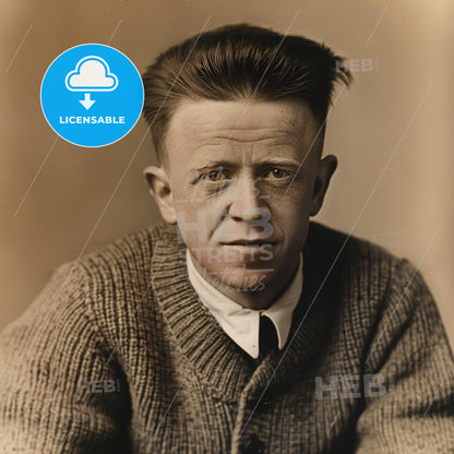 Werner Heisenberg, 1901 - 1976, German physicist - A Man In A Sweater