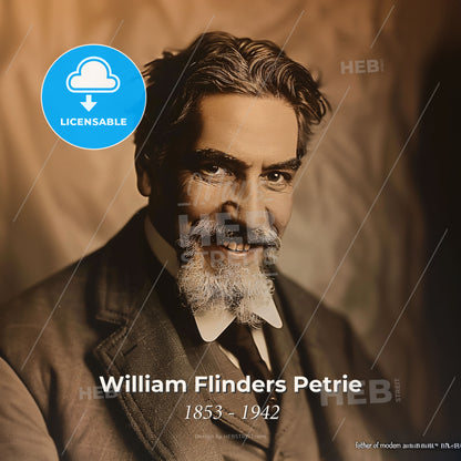 William Flinders Petrie, 1853 - 1942, British archaeologist - A Man In A Suit Print Template