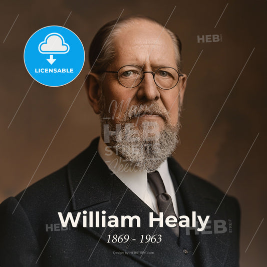 William Healy, 1869 - 1963, American psychiatrist and criminologist - A Man In A Suit And Tie Print Template