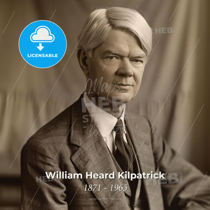 William Heard Kilpatrick, 1871 - 1965, American educator - A Man In A Suit And Tie Print Template