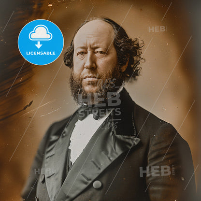 William Henry Vanderbilt, 1821 - 1885, American businessman - A Man In A Suit