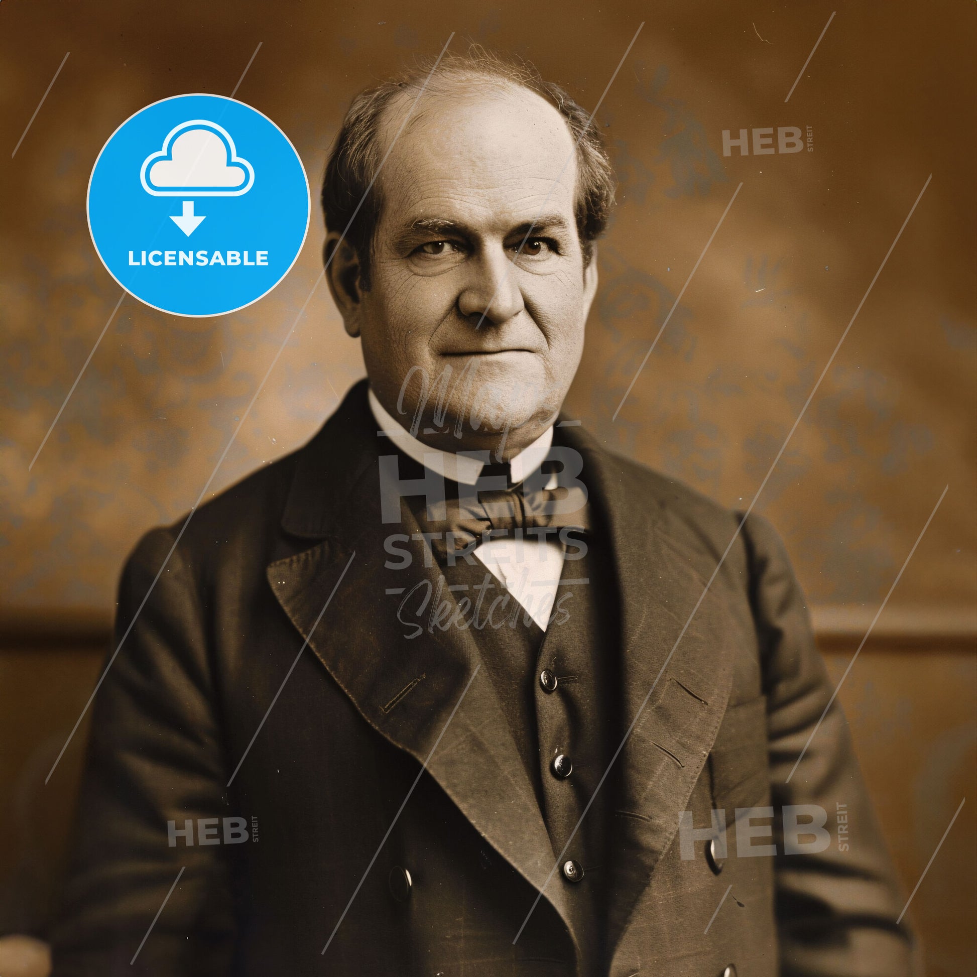 William Jennings Bryan, 1860 - 1925, American lawyer and politician - A Man In A Suit