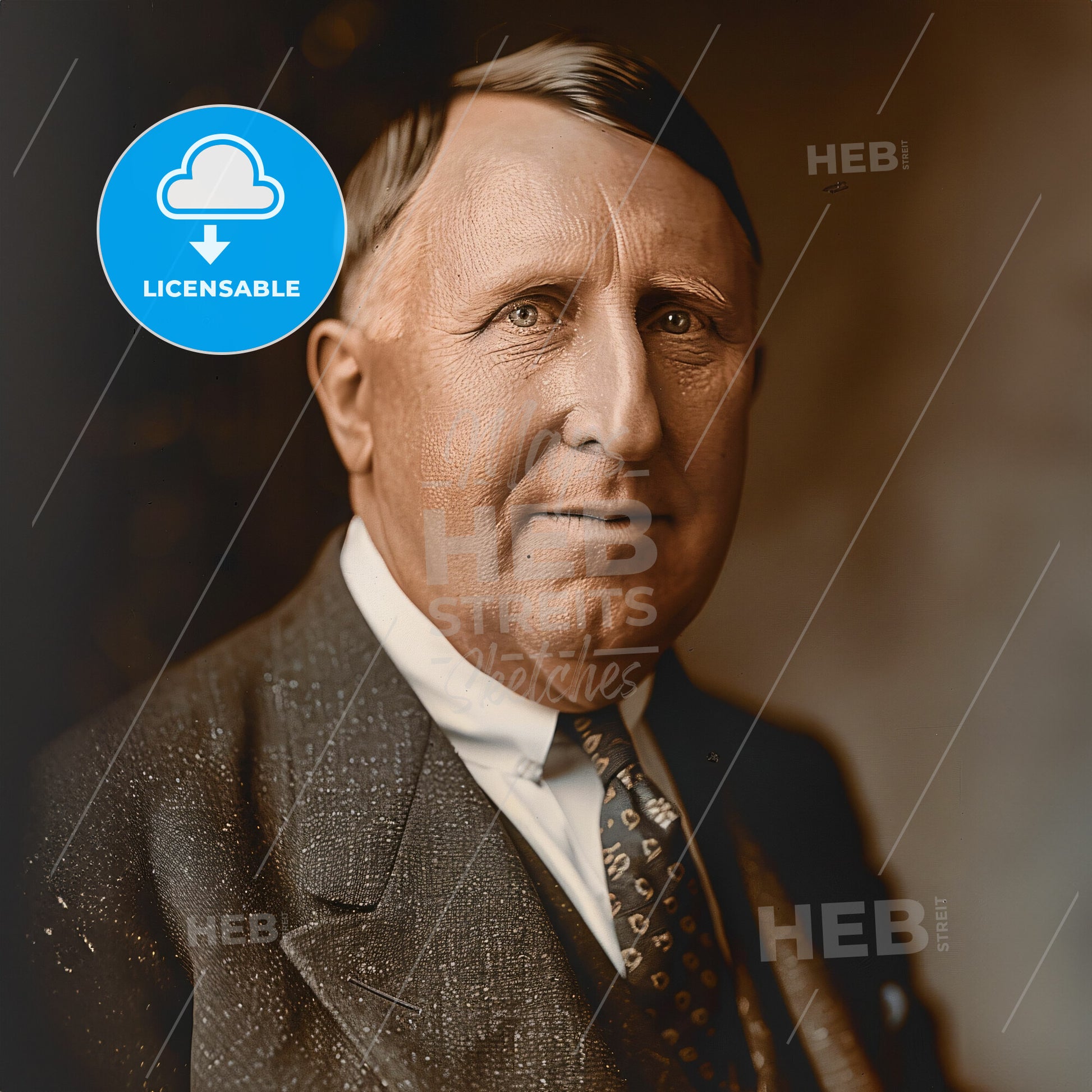 William Randolph Hearst, 1863 - 1951, American newspaper magnate - A Man In A Suit And Tie