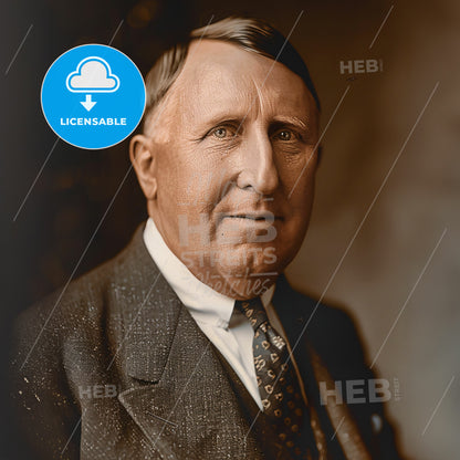 William Randolph Hearst, 1863 - 1951, American newspaper magnate - A Man In A Suit And Tie