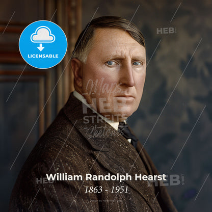 William Randolph Hearst, 1863 - 1951, American newspaper magnate - A Man In A Suit Print Template