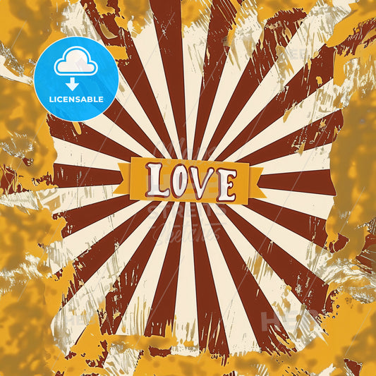 A Yellow And Red Background With A White Text