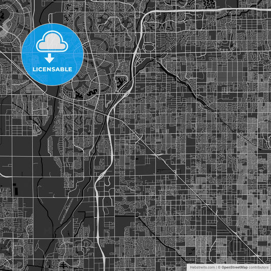 Peoria, Arizona - Area Map - Dark