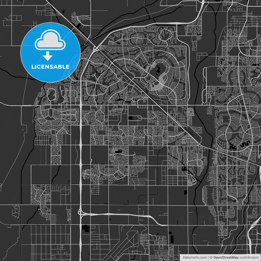 Surprise, Arizona - Area Map - Dark