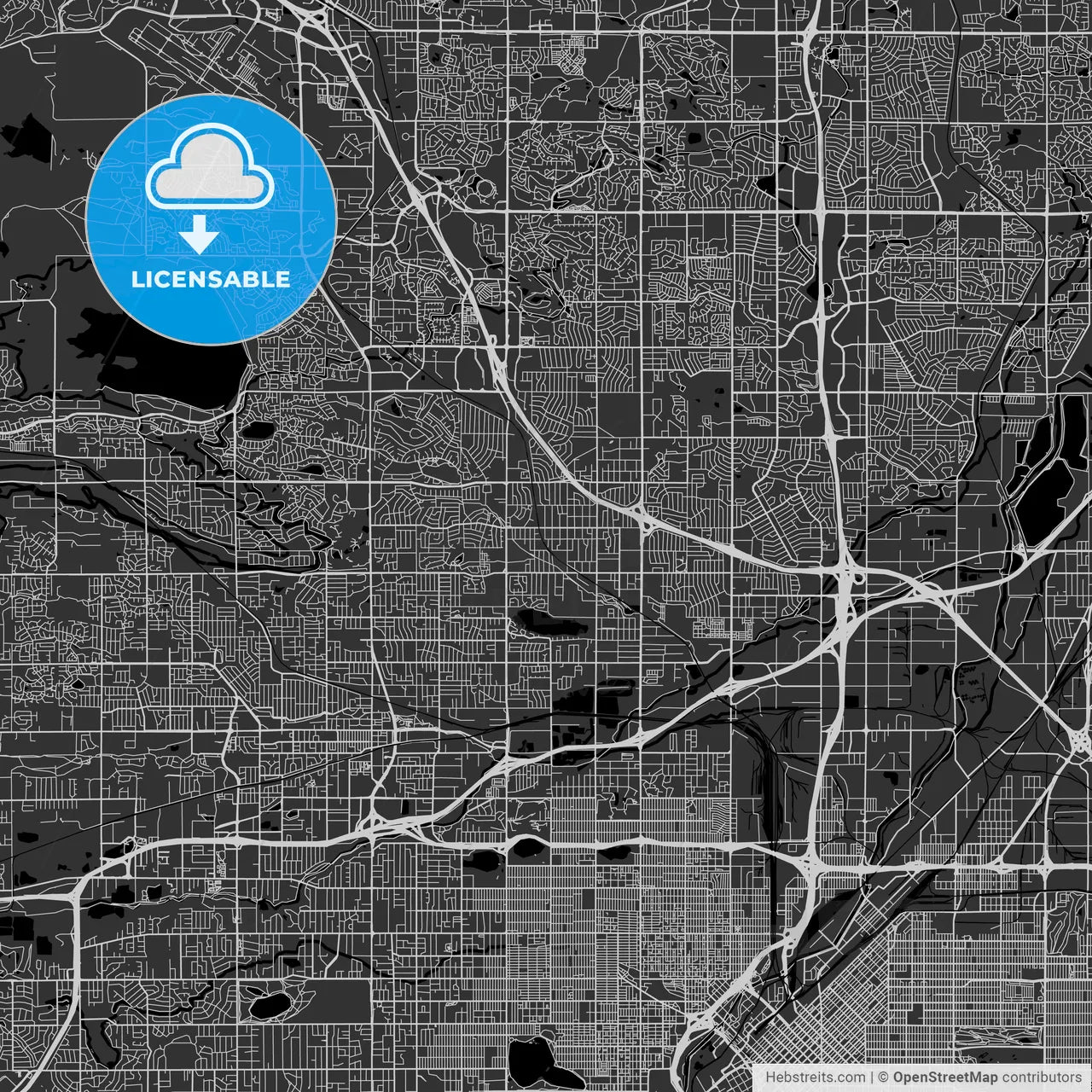 Westminster, Colorado - Area Map - Dark