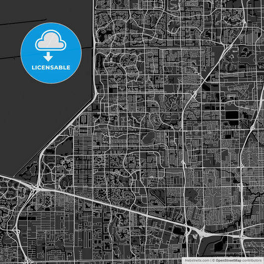 Sunrise, Florida - Area Map - Dark