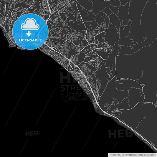 San Clemente, California - Area Map - Dark