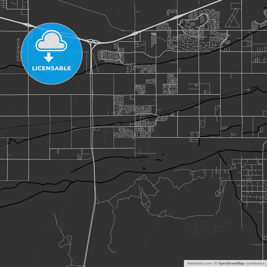 Buckeye, Arizona - Area Map - Dark