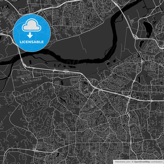 Chesterfield, Missouri - Area Map - Dark