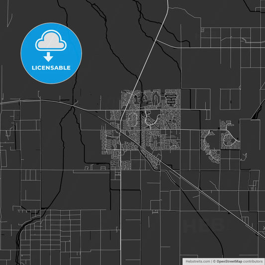 Maricopa, Arizona - Area Map - Dark