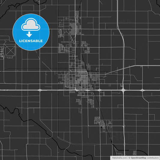 El Centro, California - Area Map - Dark