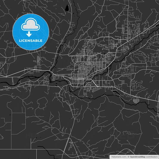 Farmington, New Mexico - Area Map - Dark