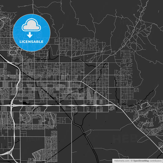 Apache Junction, Arizona - Area Map - Dark