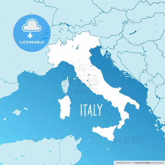 Italy Vector Map