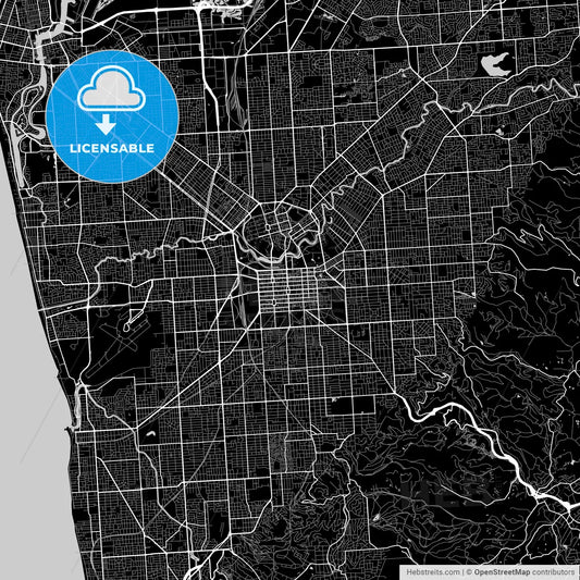 Area map of Adelaide, Australia