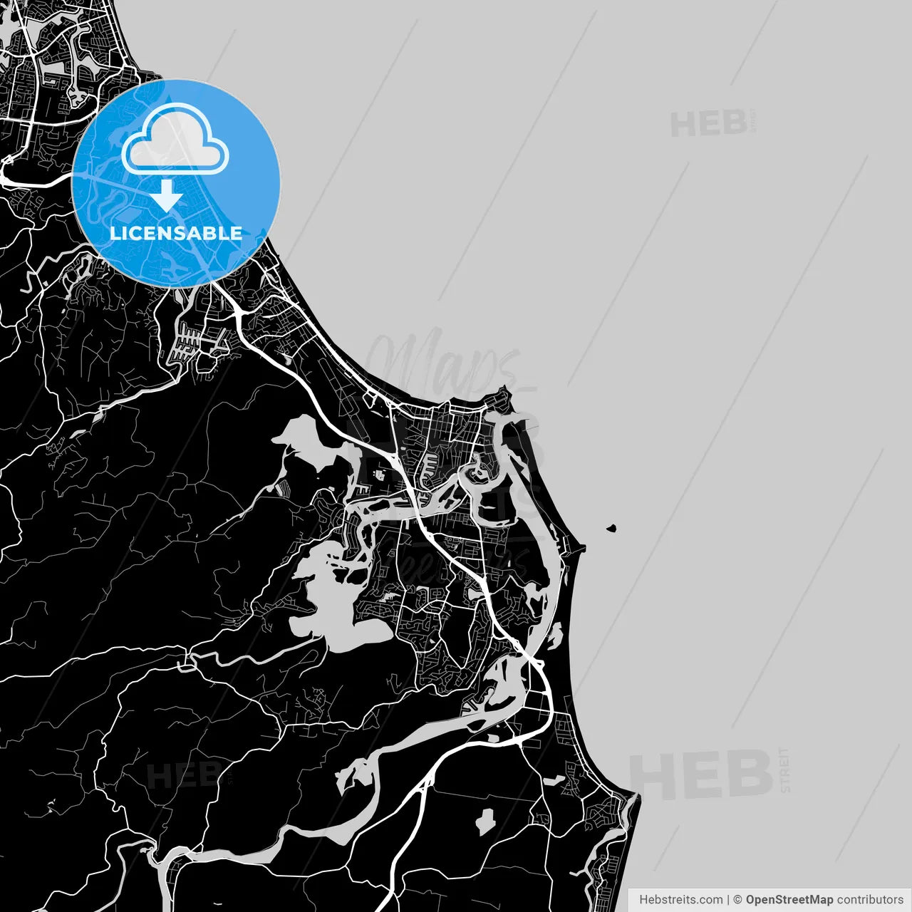 Area map of Tweed Heads, Australia