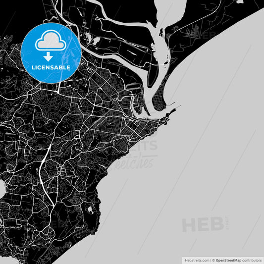 Area map of Newcastle, Australia