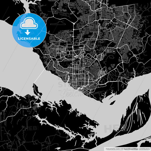Area map of Manaus, Brazil