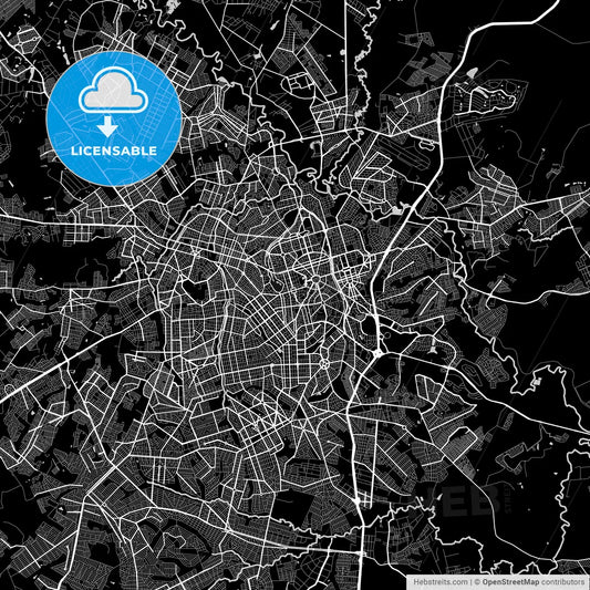 Area map of Goiânia, Brazil